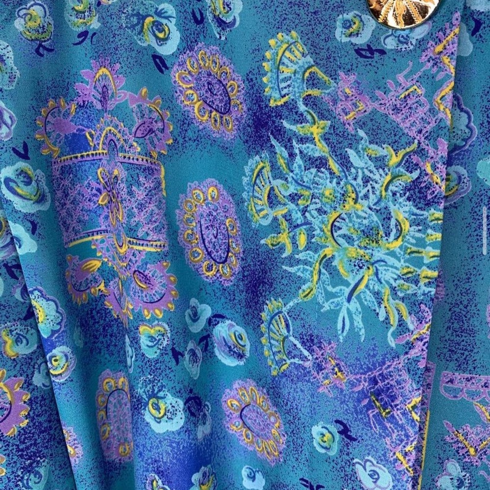 SOLD•• Can’t get over this jaw drop worthy pattern +++ shoulder pads~ - Picture 3 of 3